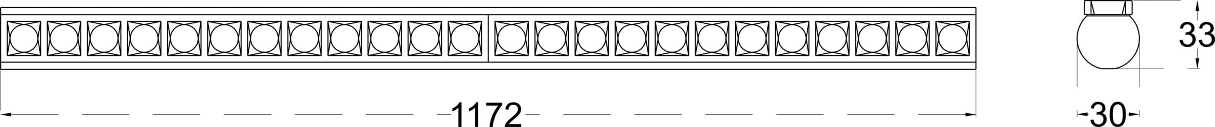 ALTER CRYSTAL 30 dimensions drawing