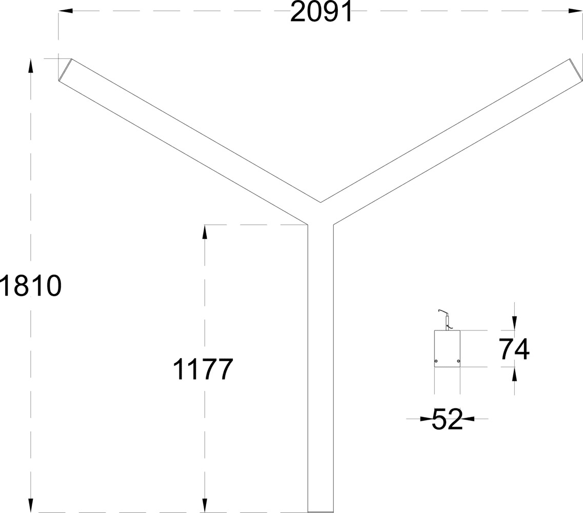ASPIRE FAN 90 dimensions drawing