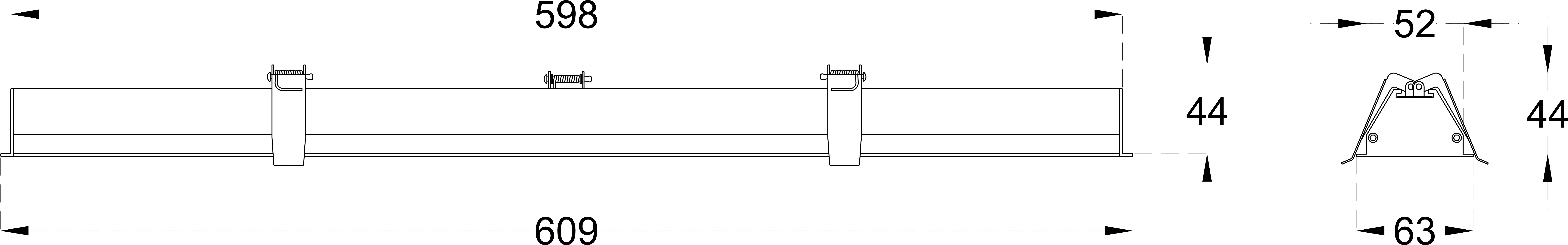 ASPIRE RECESS 15 dimensions drawing