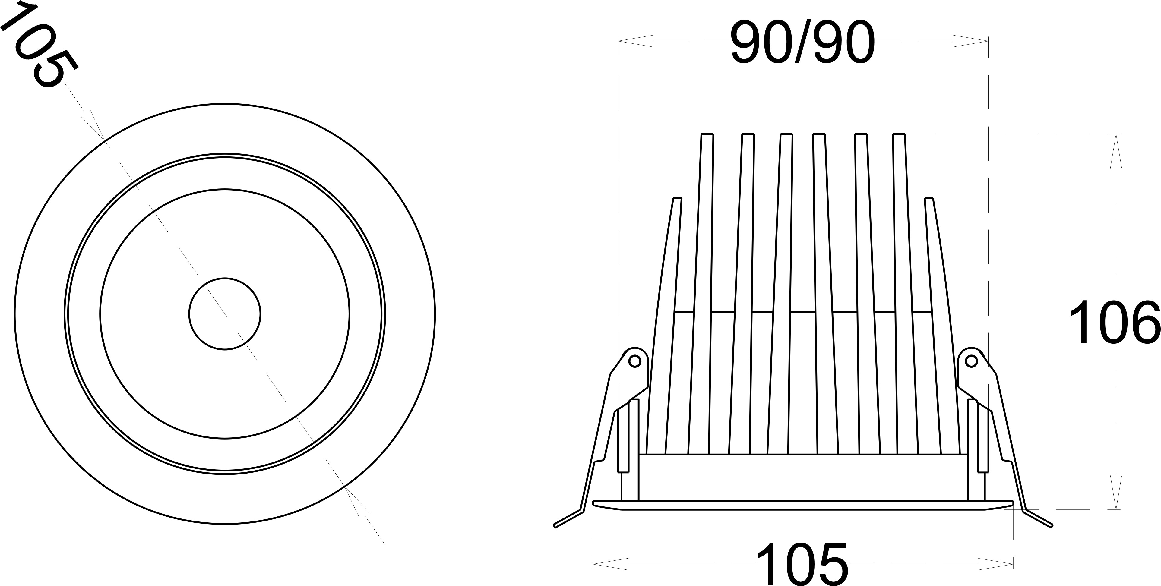 HEXA 22 450 dimensions drawing