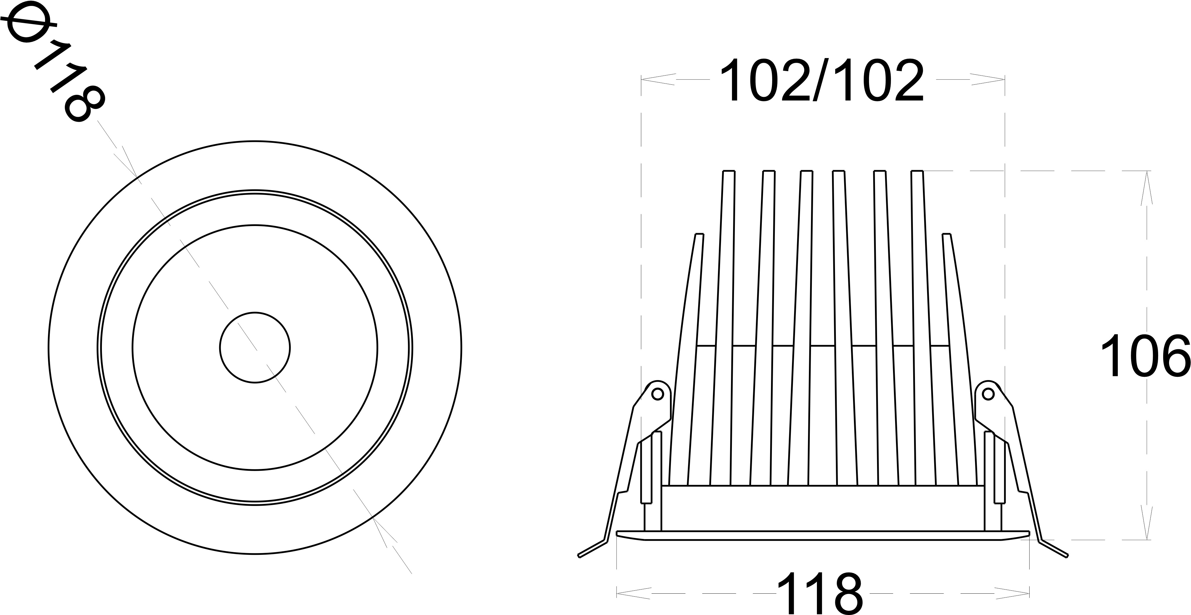 BULLET 35 dimensions drawing