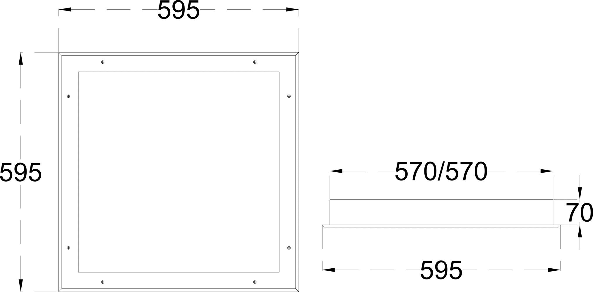 CLEAN 36 dimensions drawing