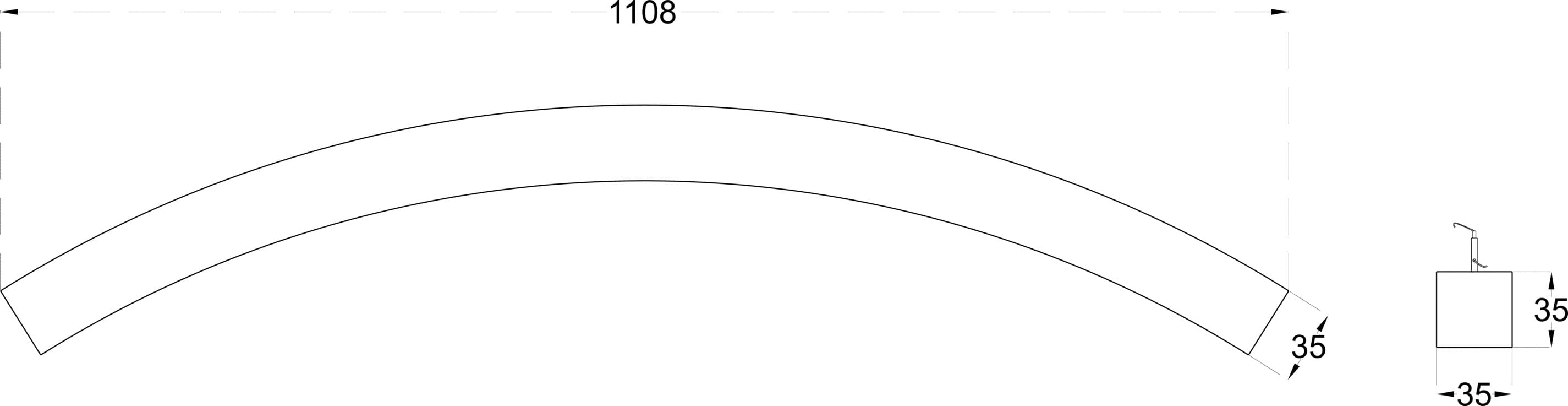 CURVY MICRO 36 dimensions drawing