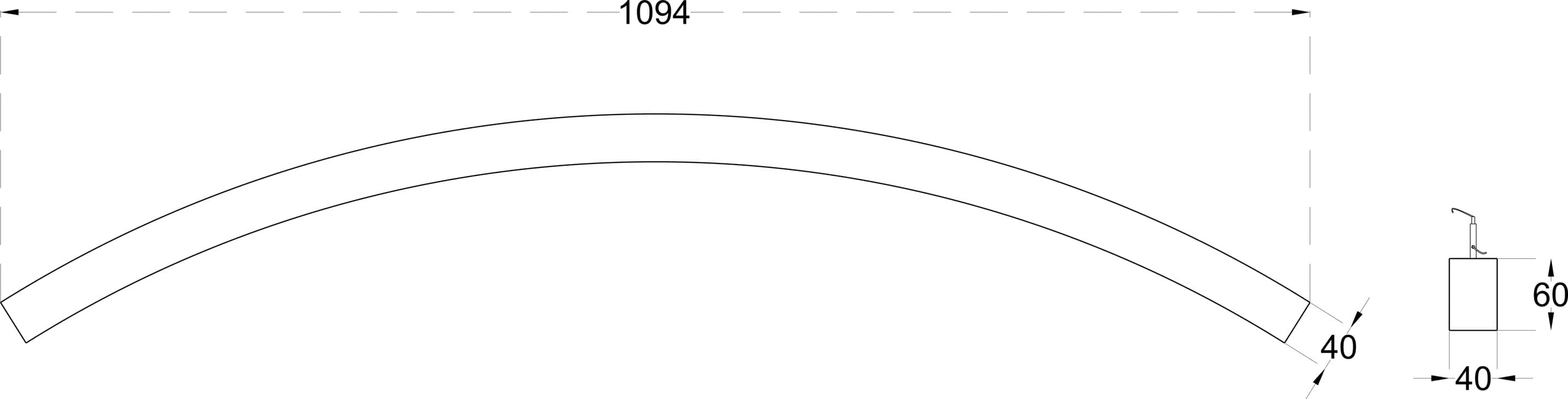 CURVY SLIM XS 30 dimensions drawing