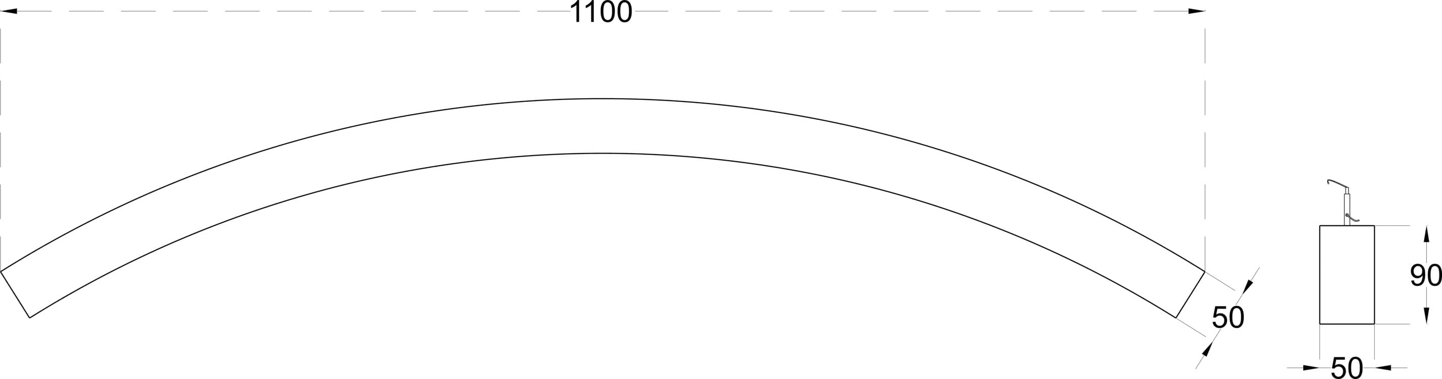 CURVY XS 30 dimensions drawing