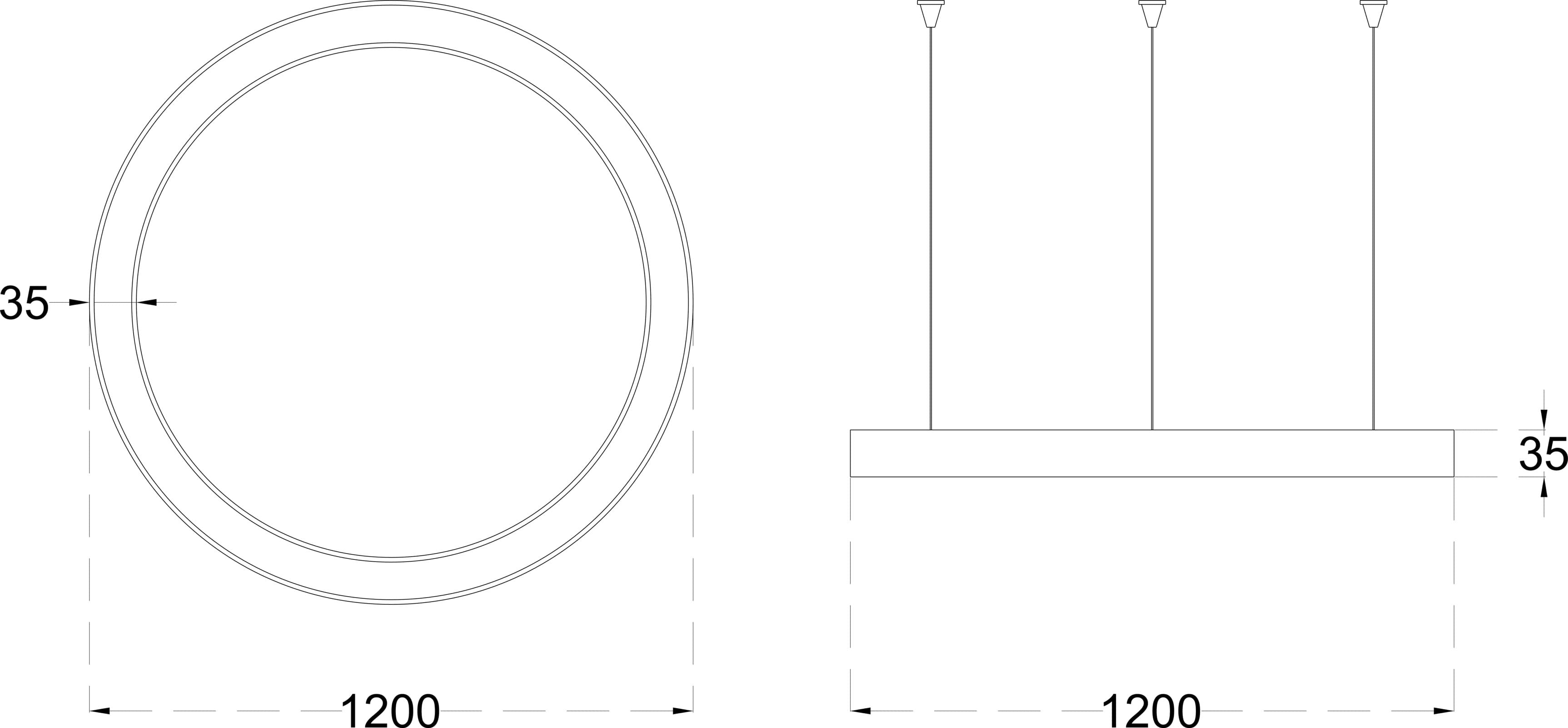 DONUT MICRO 108 1200 dimensions drawing