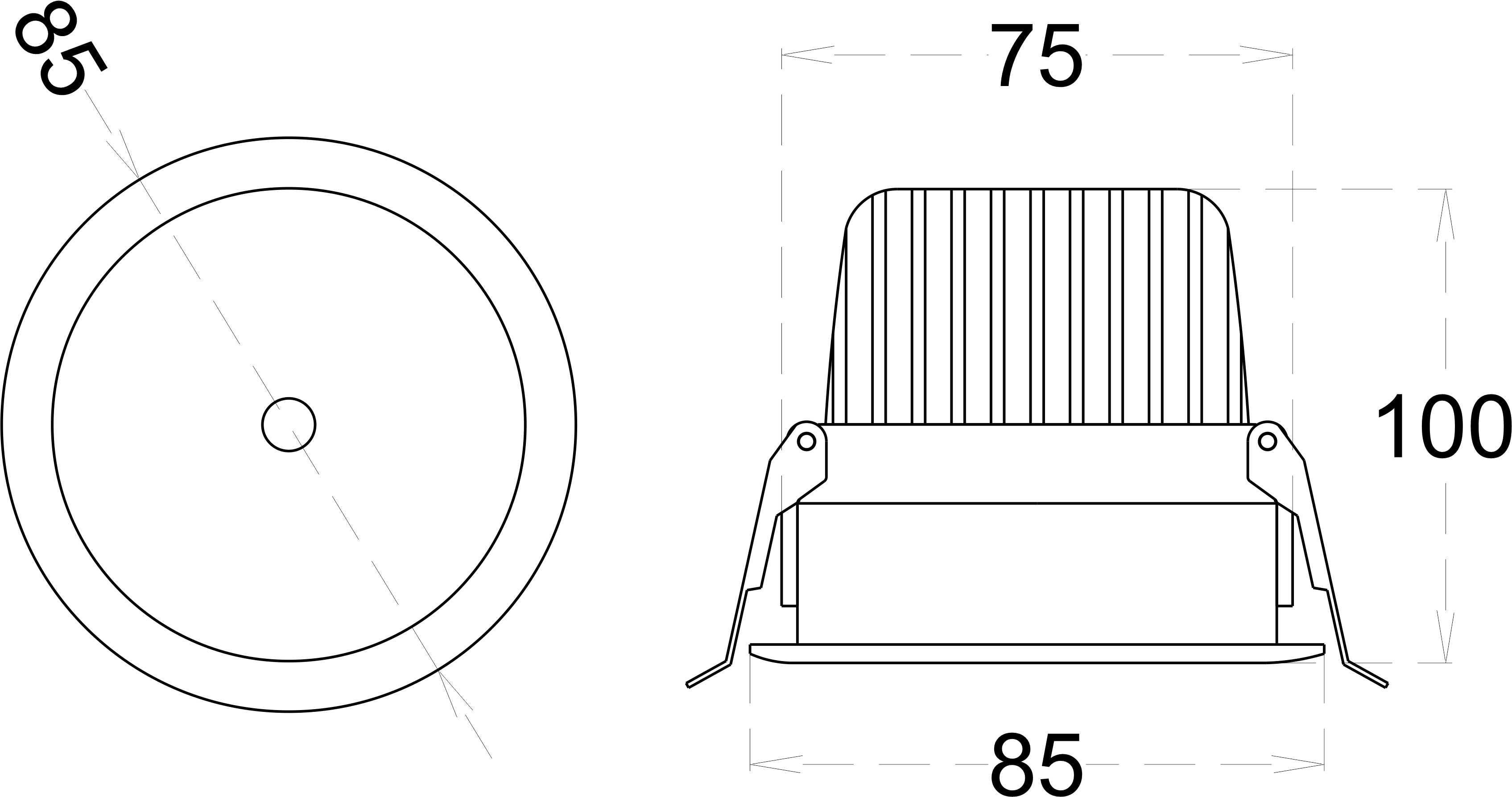 DUSK 18 dimensions drawing