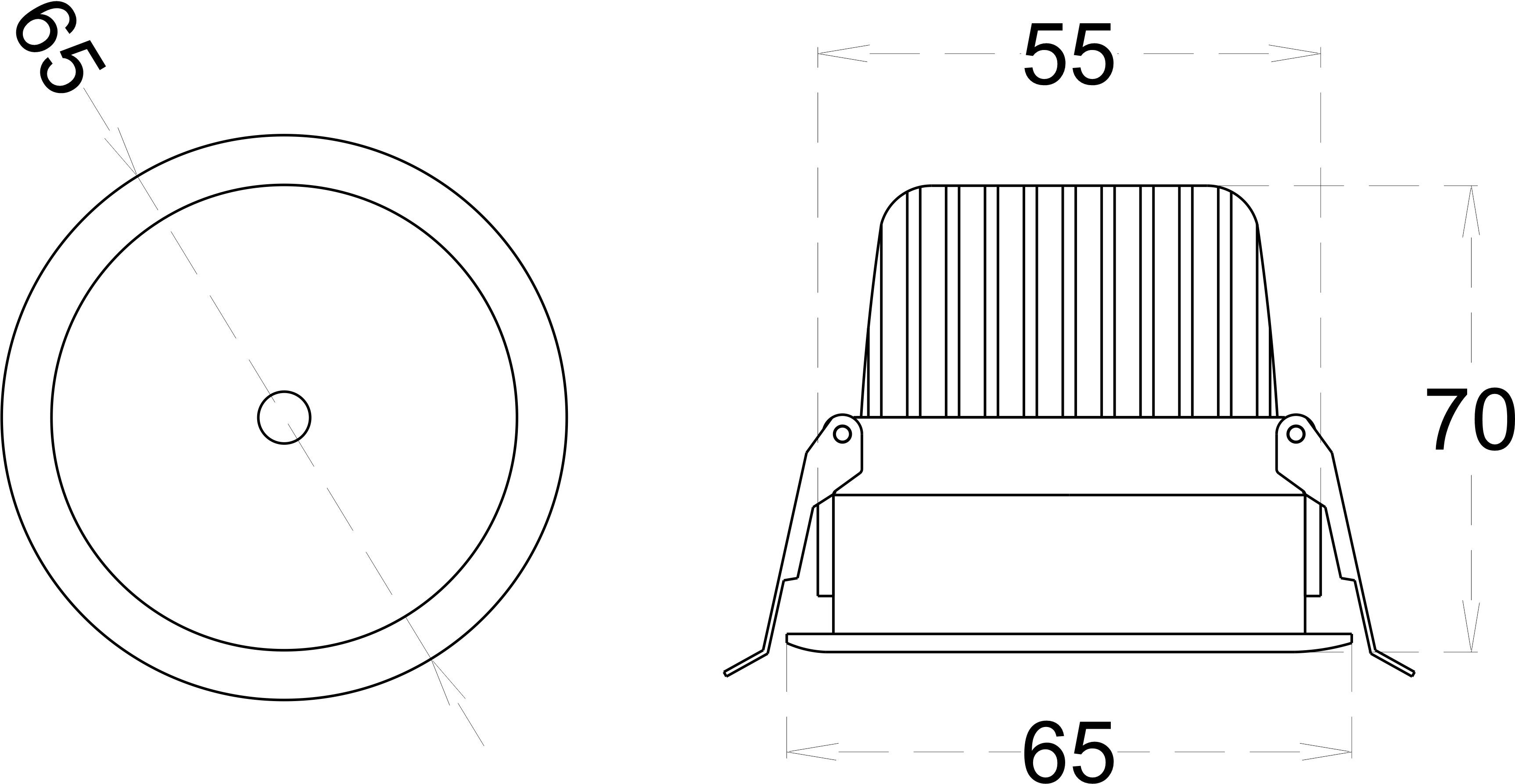 DUSK 7 dimensions drawing