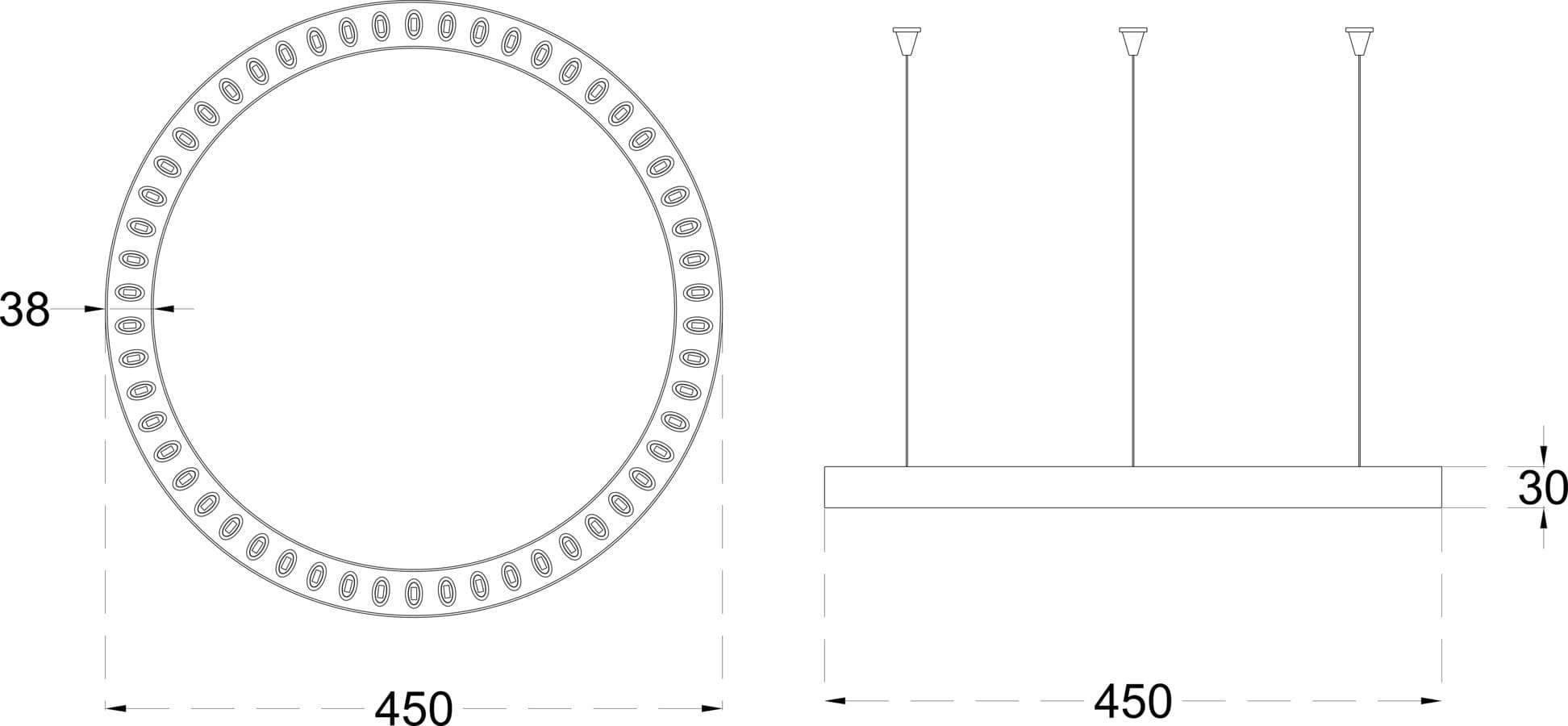 IYON DONUT 30 450 dimensions drawing