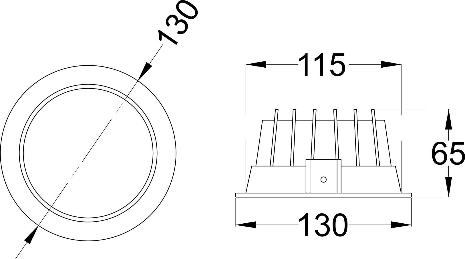 LIVA 8 dimensions drawing