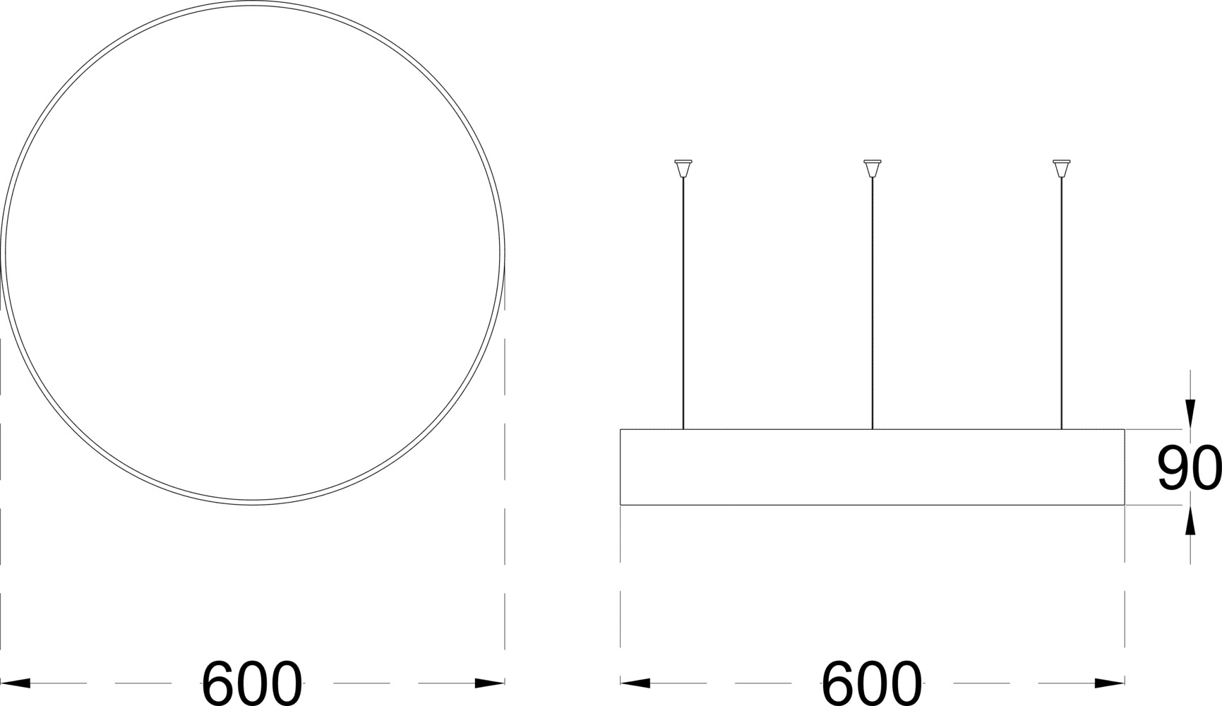 MOON 36 600 dimensions drawing