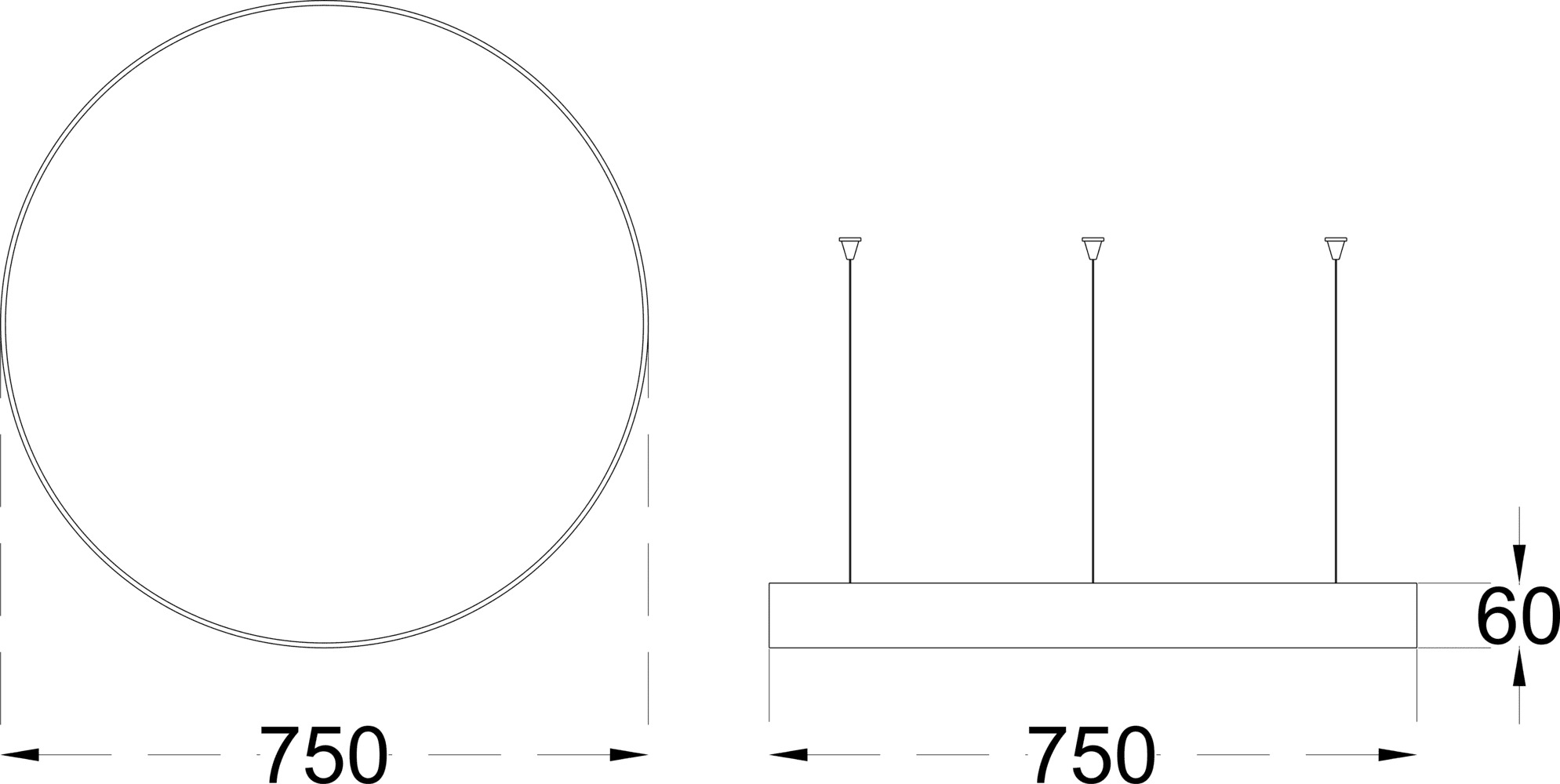 MOON SLIM 54 750 dimensions drawing
