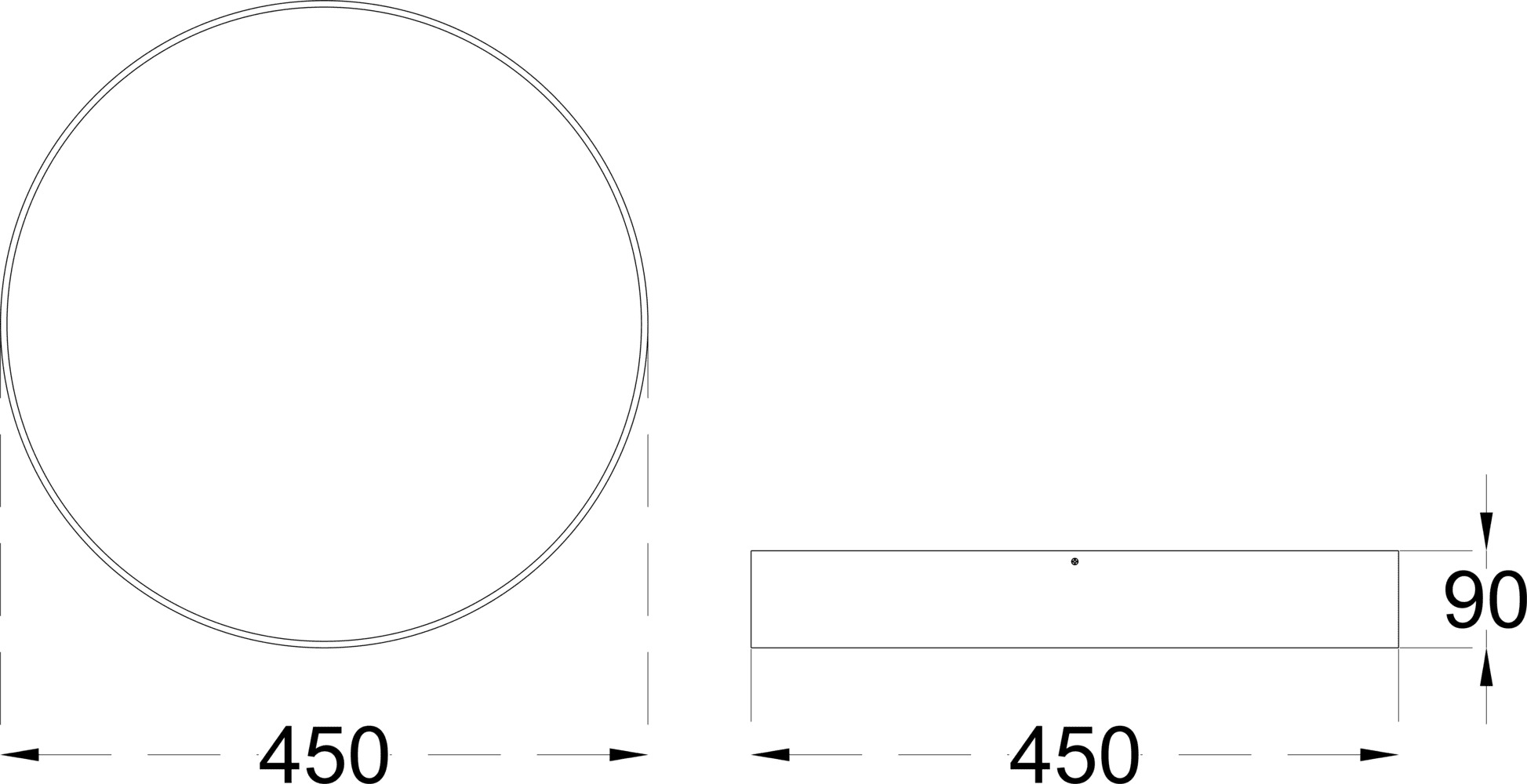 MOON SURFACE 30 450 dimensions drawing