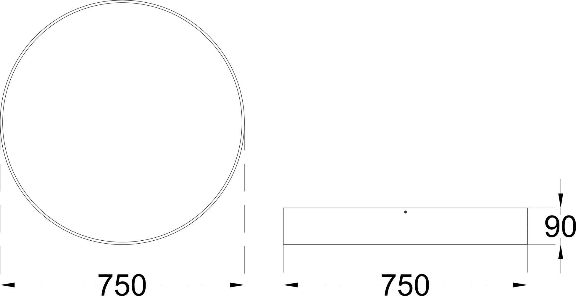 MOON SURFACE 54 750 dimensions drawing