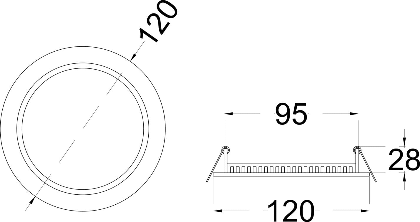 PANEL RD 7 dimensions drawing