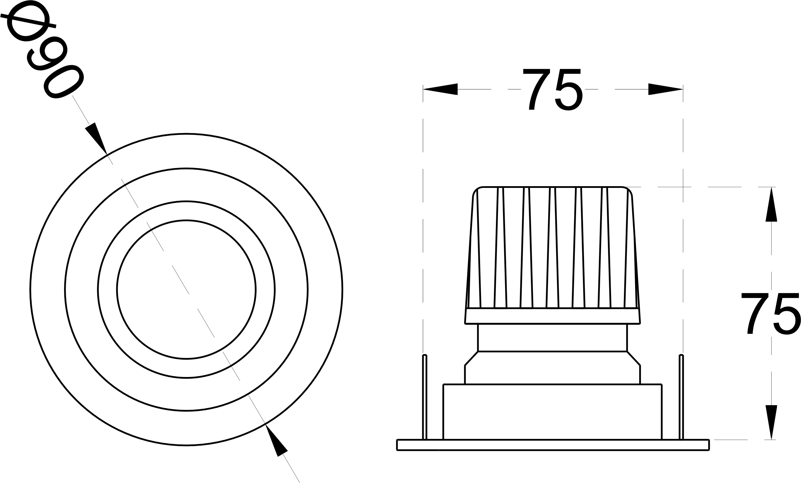 PLATO RD 6 dimensions drawing