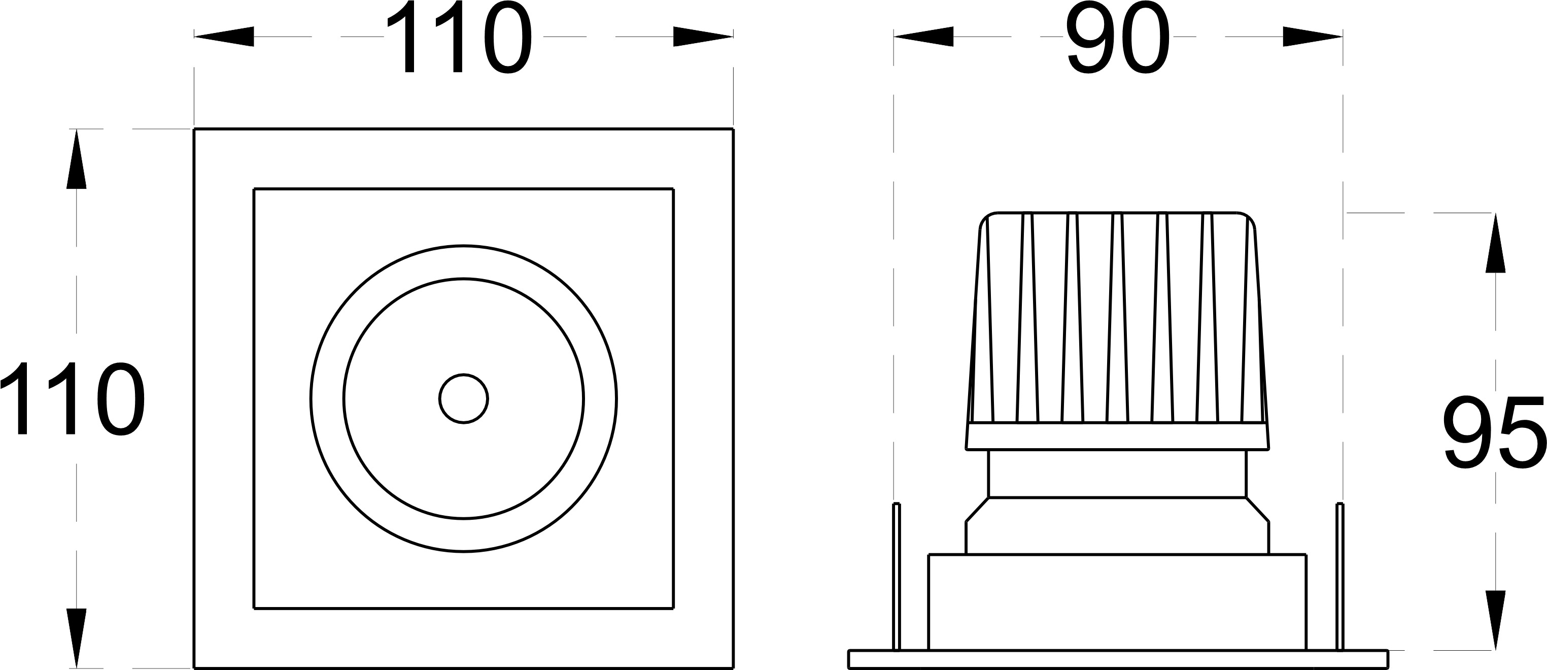 PLATO SQ 15 dimensions drawing