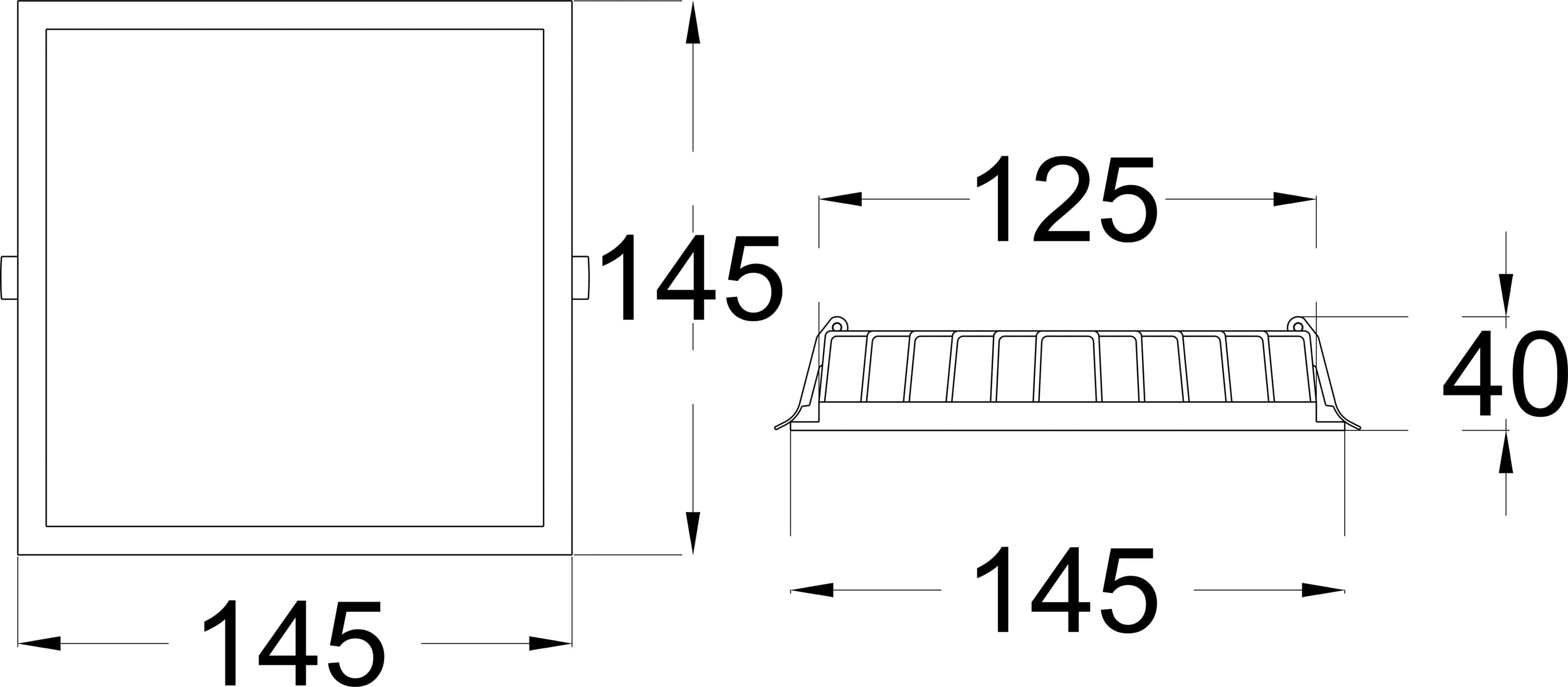 RAPID SQ 12 dimensions drawing