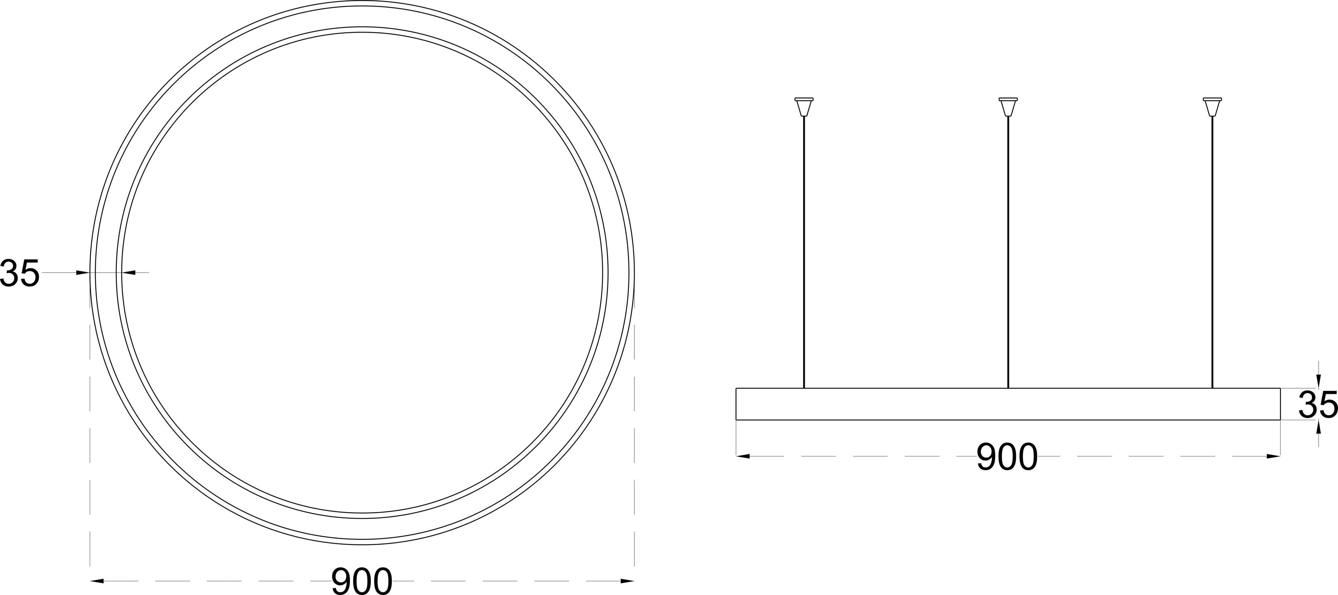 RING 50 900 dimensions drawing