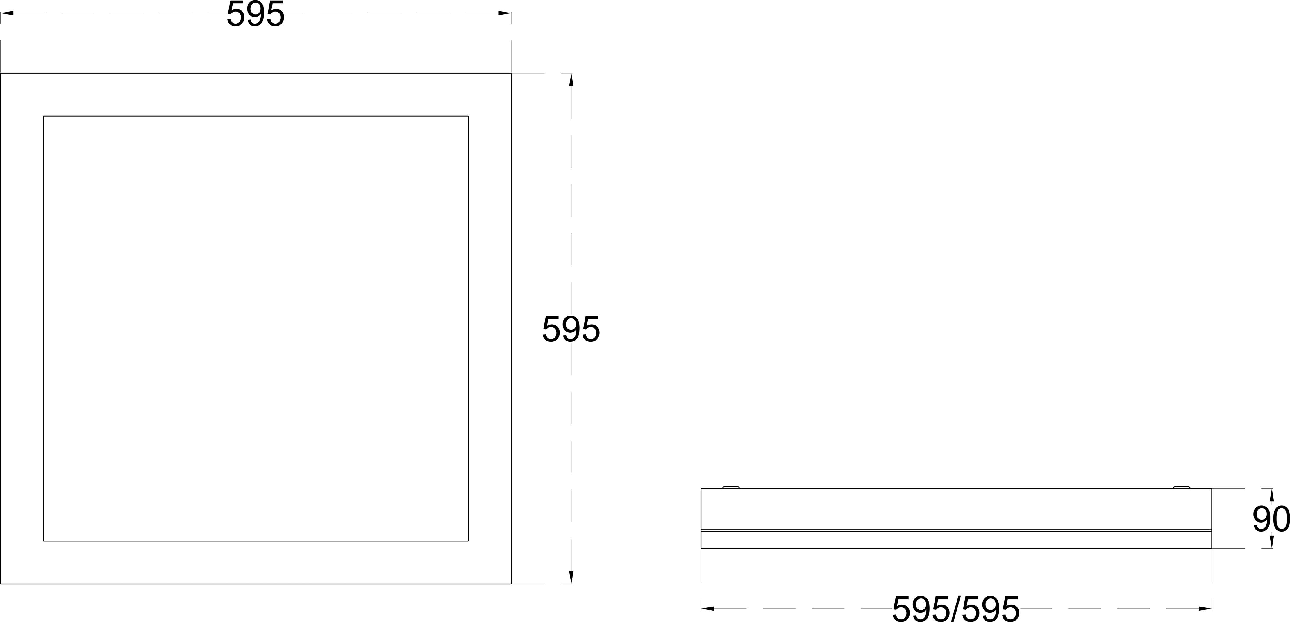 SLOT SURFACE 36 dimensions drawing