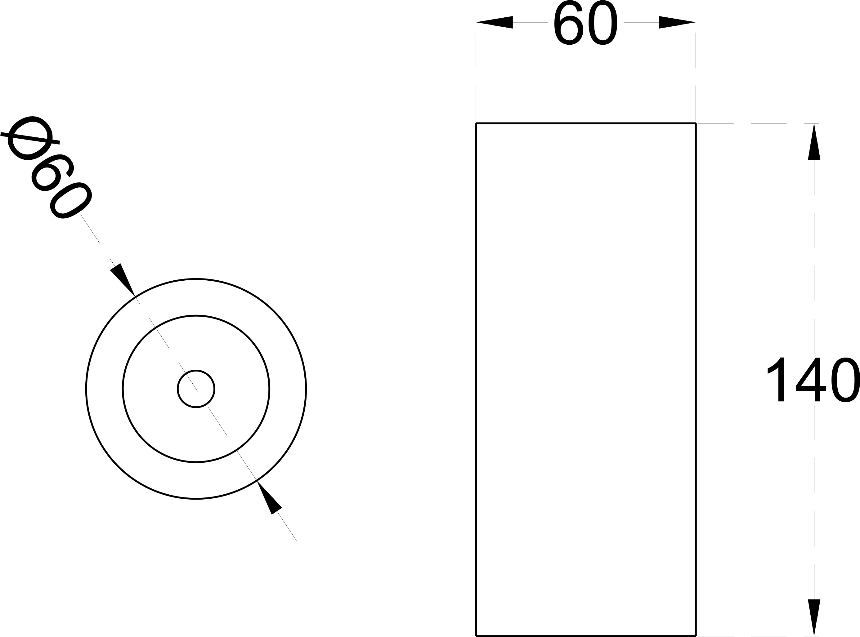 TURBO SURFACE 60 12 dimensions drawing
