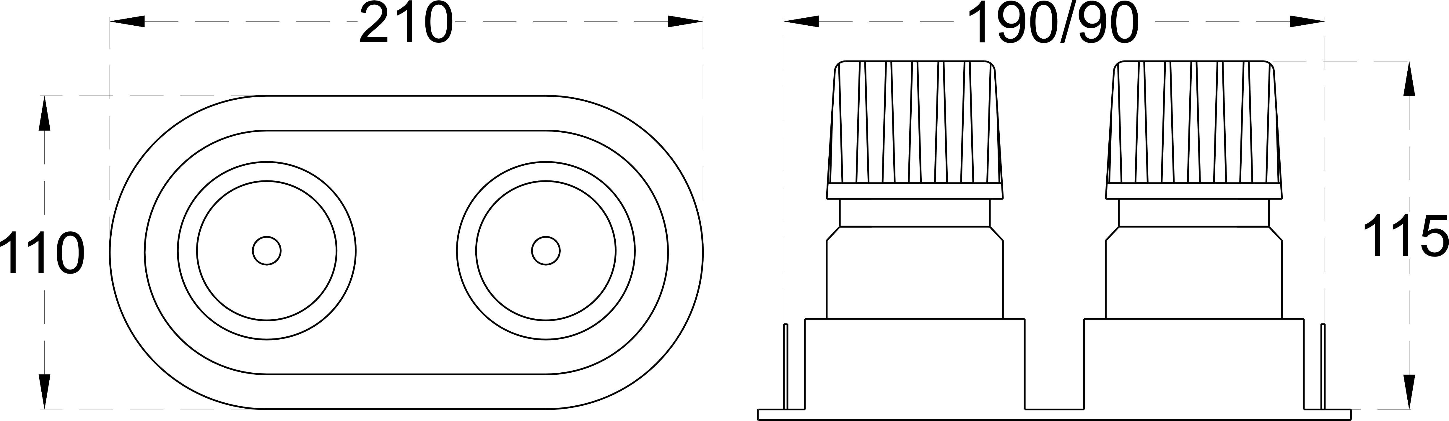 VEGA PLUS RD 40 dimensions drawing