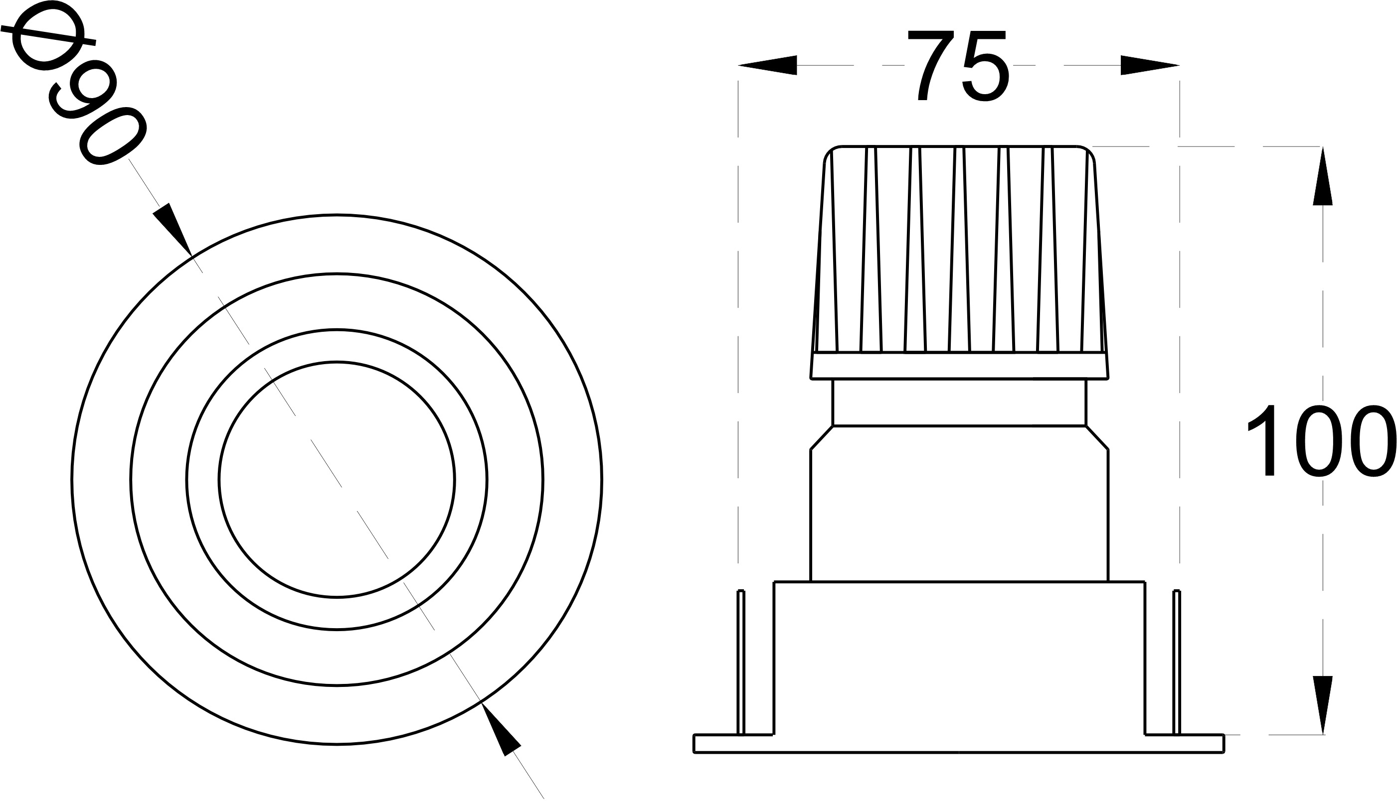 VEGA RD 6 dimensions drawing