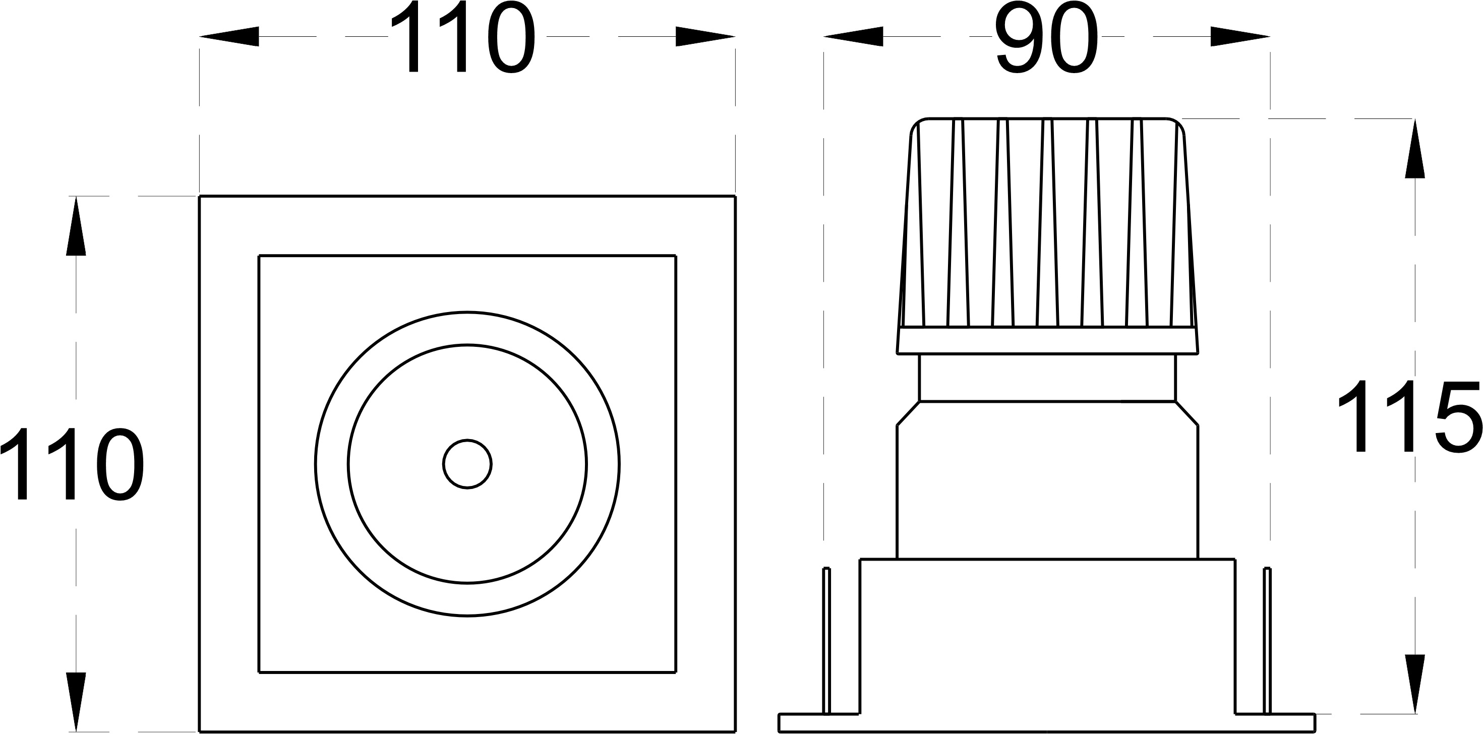 VEGA SQ 20 dimensions drawing