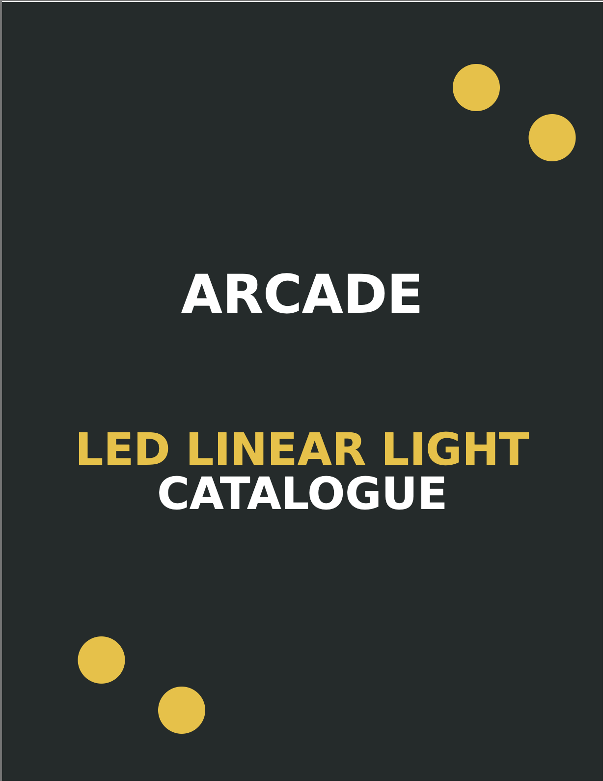 Arcade LED linear light catalogue